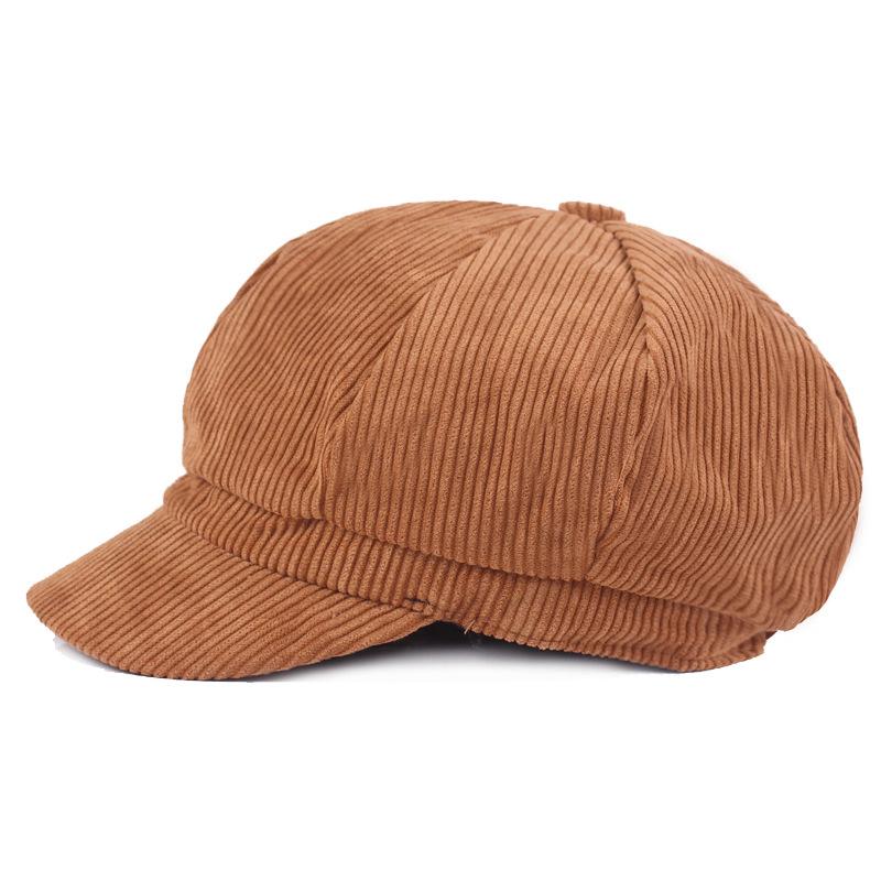 Beret Women's Octagonal Cap Spring and Autumn Painter's Cap Travel Newspaper Boy Cap Duck Tongue Hat Men and Women Hat