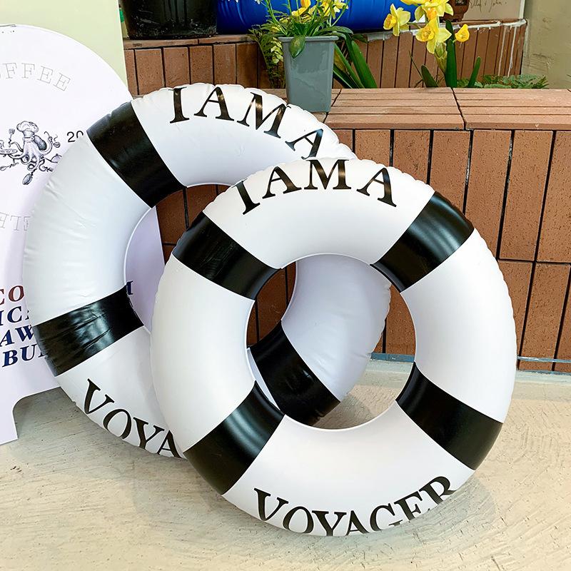 Black Wheel Tire Swimming Ring Adult Kids Inflatable Pool Float Tube Circle Summer Water Toys Air Mattress Boia Piscina