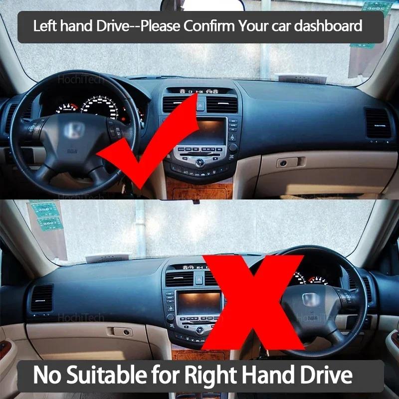 Car Dashboard Cover Avoid Light Pad Instrument Panel Mat Case Carpets for Honda Accord 7 2003 2004 2005 2006 2007