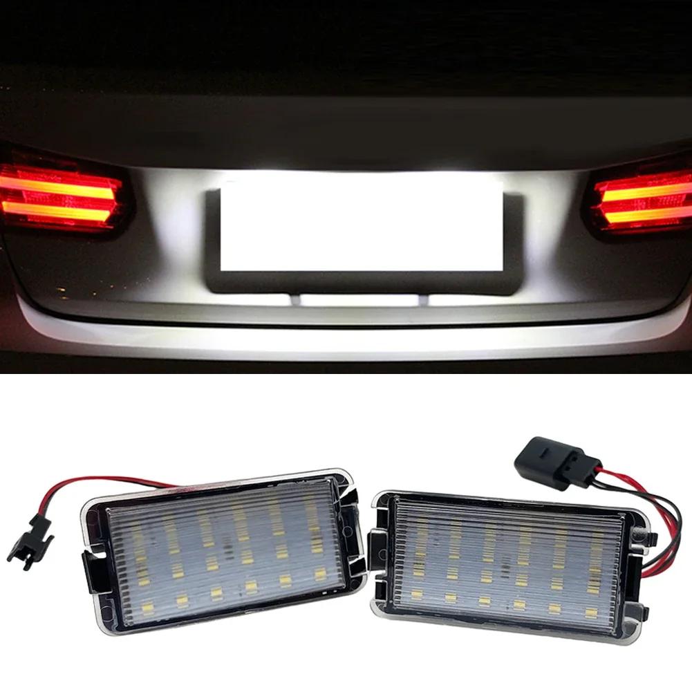 1/2pcs Error Free Car LED Number License Plate Lights For Seat Ibiza 6L Arosa Altea Cordoba MK1 MK2 Leon 1M Toledo III 2004-2009 ik,098