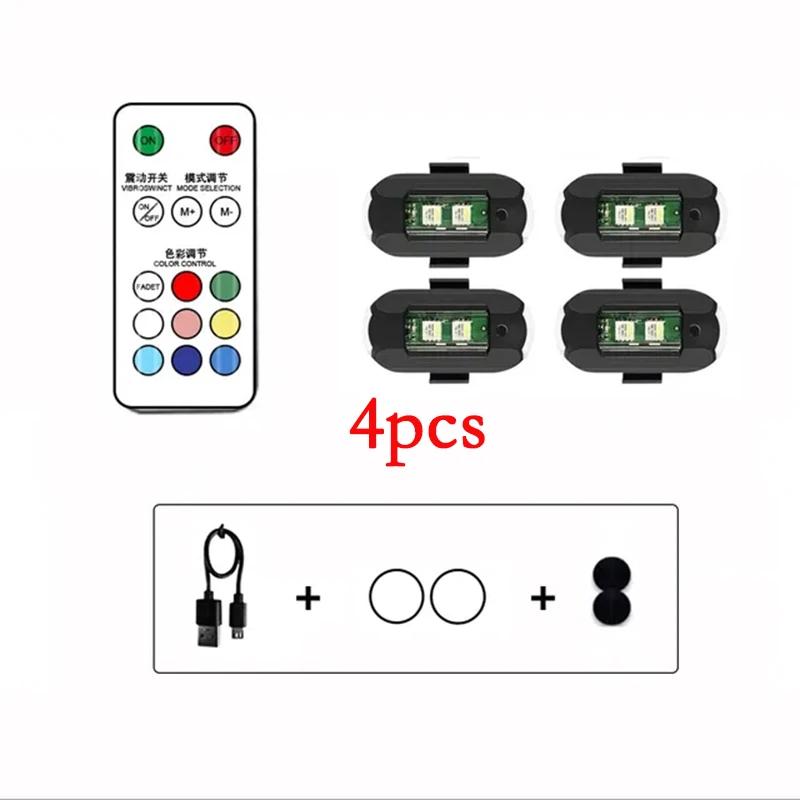 1 buc Lumină LED RGB de avertizare anti-coliziune cu telecomandă, Mini lumină de semnal magnetic, Lumină stroboscopică pentru dronă, Indicator 7 culori, Lampă pentru motocicletă