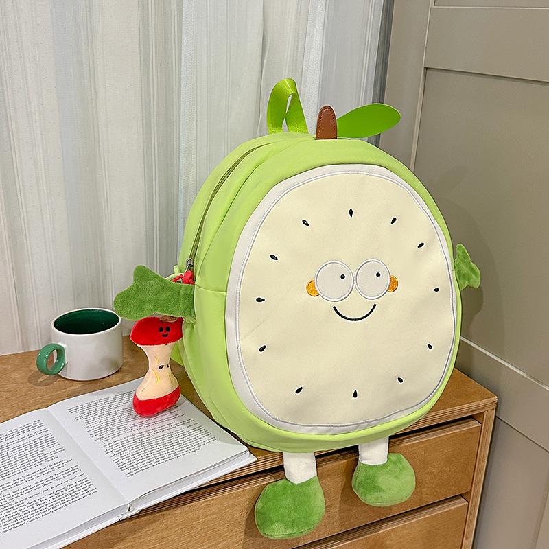 2025 Cute Watermelon Backpack for Girls - Large Capacity Schoolbag: Fresh and Casual Design