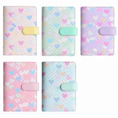A6 PU Kůže Binder Ekonomický 6kroužkový zápisník, Stylový design, Obal osobního zápisníku, Může být použit pro ukládání hotovostního rozpočtu