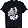 Flower Zebra Animal Women Gift Zebra T-Shirt