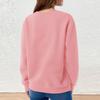 Women's Fashion Long-Sleeved Round-Neck Solid-Colour Top