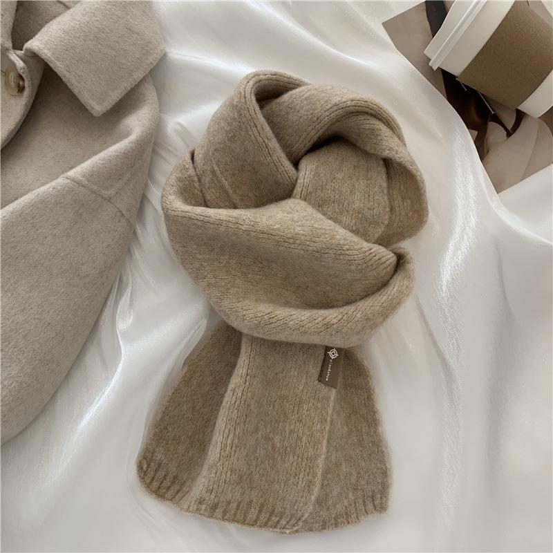 New Scarf Women's Autumn and Winter Korean Version Versatile Plaid Thickened Student Couple Scarf Men's Imitation Cashmere To Keep Warm