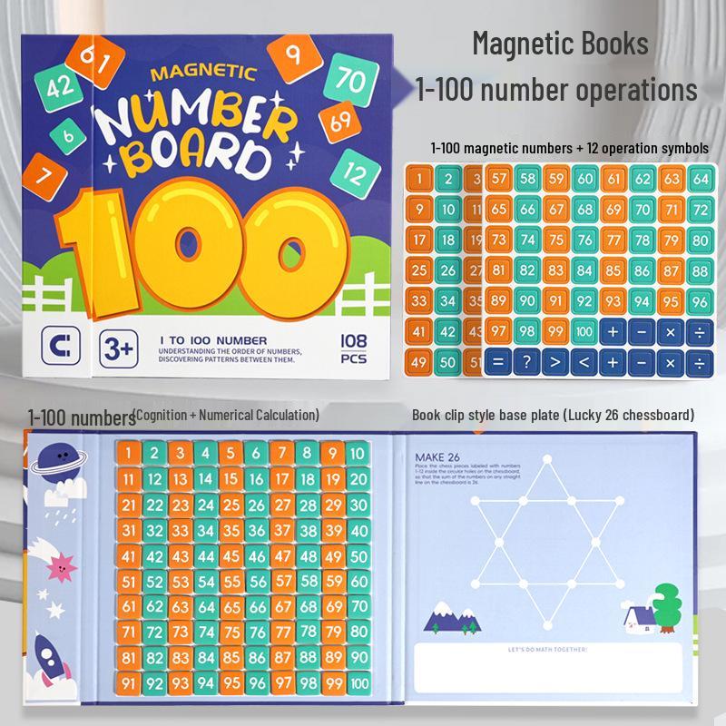 Magnetic Montessori Number Puzzle: Cross-Border Logical Thinking & Math Aid for Children s Early Education
