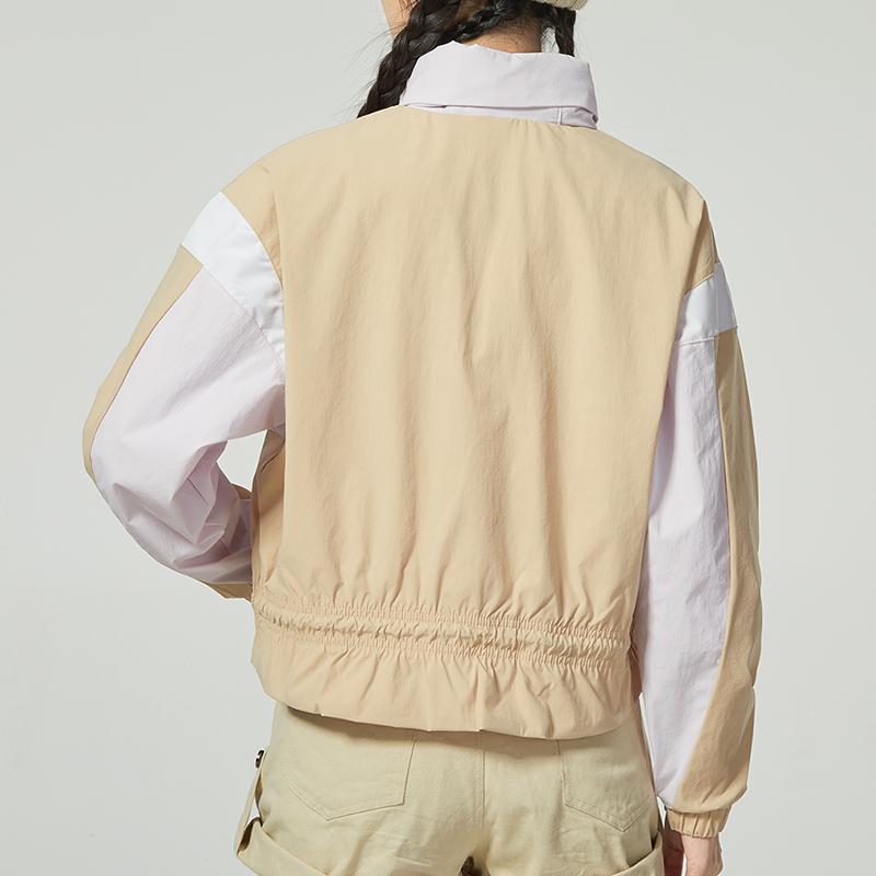 Adidas Ust Wv Jacket T1 Sports Casual Color Block Hooded Jacket Women Jackets Khaki HR8156