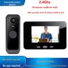 2.4GHz Wireless Smart Doorbell with Display, Electronic Peephole, Anti-theft, No-Drill Installation