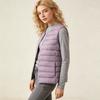 Autumn and winter women's round neck down liner vest V-neck light down jacket thermal jacket vest