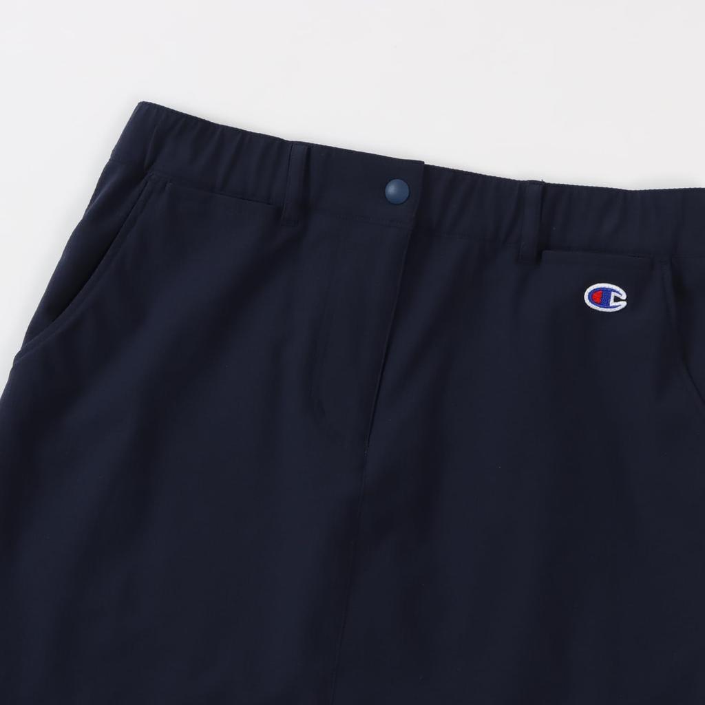 Shorts Stretch Script Logo Shorts Golf Navy [Champion] Women's CW-ZG208
