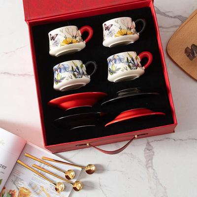 Shangqi Floral Ceramic Coffee & Tea Cup Set