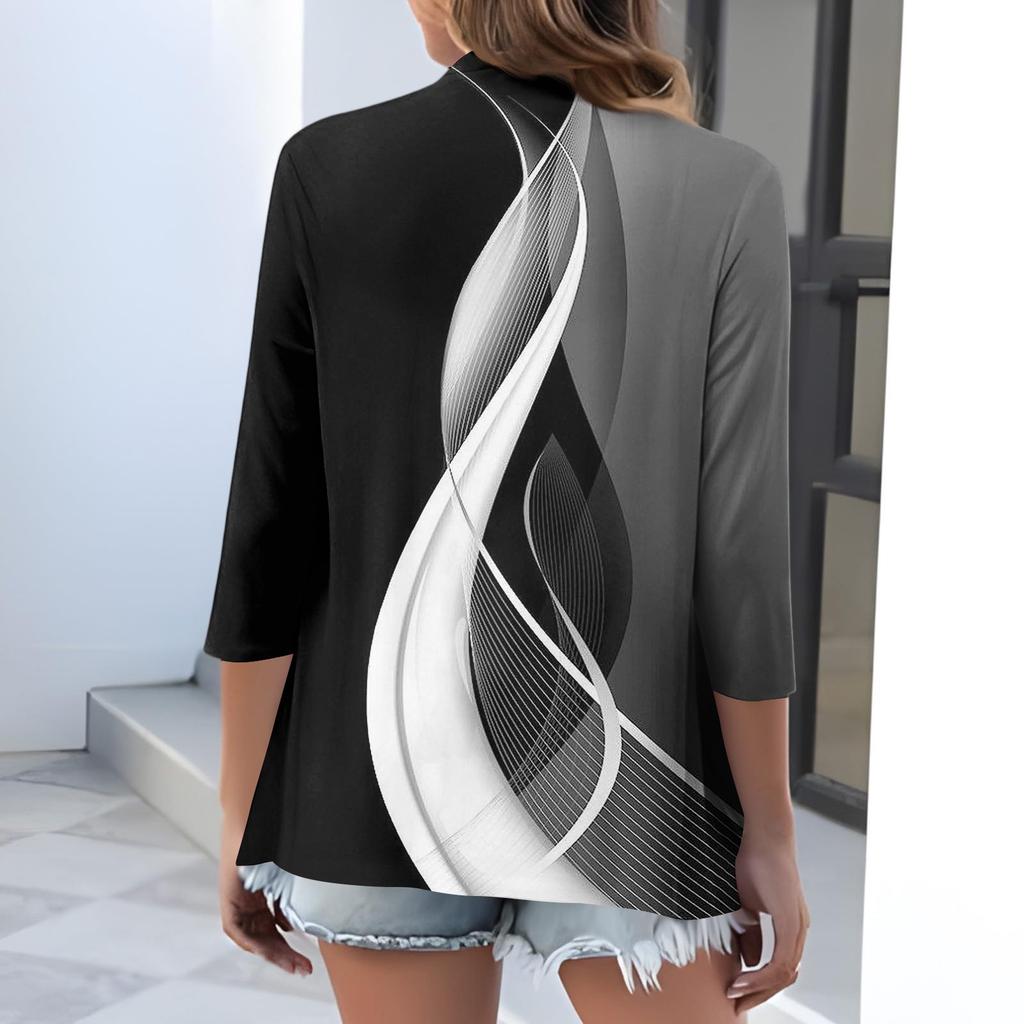 Women's Fashionable, Casual, Comfortable Floral Cardigan Jacket