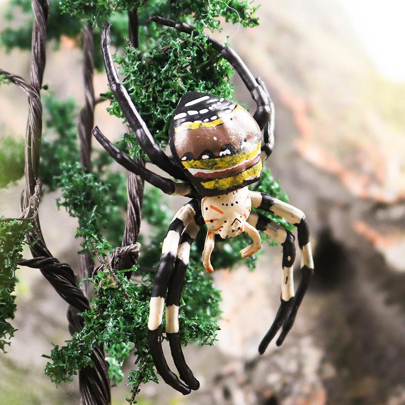 Oenux Wild Insect Animals Model Mantis Grasshopper Butterfly Bee Beetle Action Figures PVC Science Education Collection Kid Toy