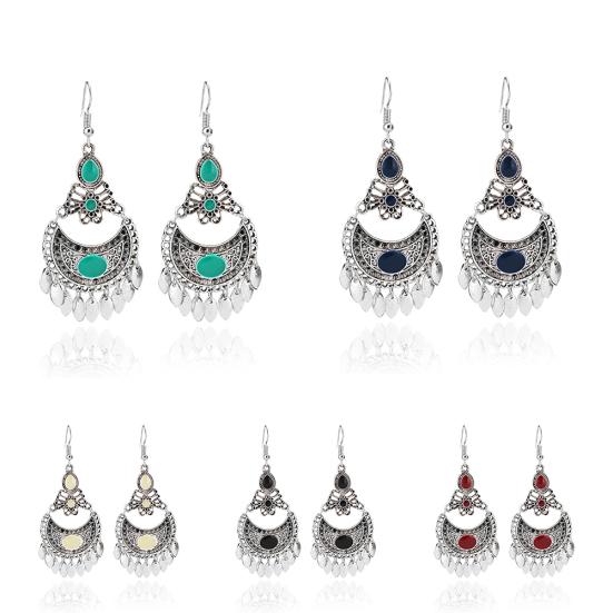 Fashion Women Dangle Hollow Charm Hook Earrings Wedding Jewelry Gift Bohemia