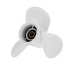 11x15in Outboard Propeller High Thrust 3 Blades 13 Tooth RH Replacement for Yamaha Outboard Engines 25‑60HP