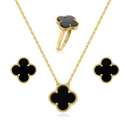Tarnish Free Jewellery Locket for Girls Pendant | Aesthetic Accessories for Women Stylish Clover Necklace for Girls Chain