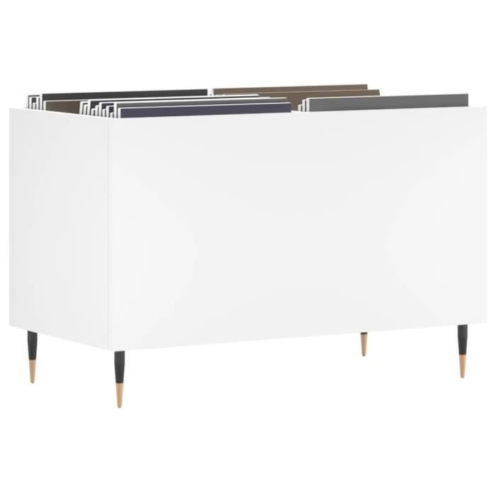 VidaXL Record Cabinet White 74.5x38x48 Cm Engineered Wood 831716