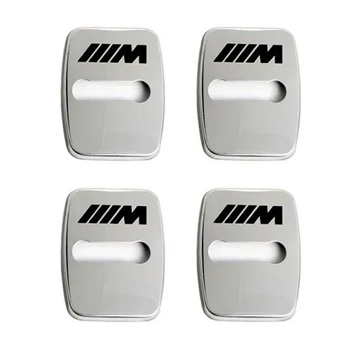

X5 X6 4pcs stainless steel Car Door lock cover sticker For bmw M Sticker X1 X3 X4 X5 X6 X7 e46 e90 f20 e60 e39 f10 f30 Car acces серебряный