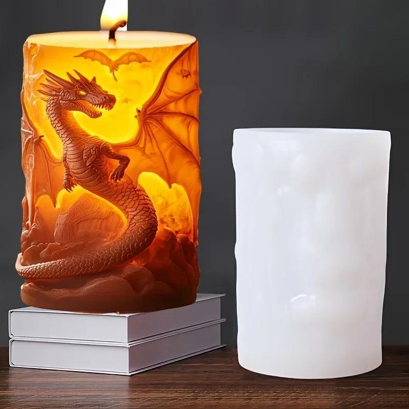 

Latests Models Chinese Dragon & Eye Mold - High-Temp Resistant Silicone Reusable Non-Stick DIY Craft Mold for Scented Candles