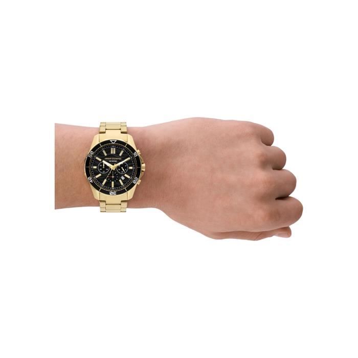 Montre Armani Exchange - Hommes - AX1958 - Doré Acier inoxydable - 44mm - 10 bar