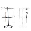 Jewelry Display Rack 2 Tier Rotating Necklace Holder Jewelry Tree Stand Jewelry Organizer for Necklaces Bracelet Earring