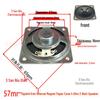 57mm Iron Shell 5W 8 Ohm Loud Magnet Speaker with Full Paper Cone for Radio Broadcast