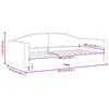 Daybed Black 100x200 Cm Fabric