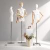 Adjustable Height Mannequin Stand with Arms for Women's Clothing Display