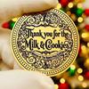 Santa Gold Coin Decorative Christmas Keepsake 4cm Stainless Steel Surprise Token Festive Party Decoration