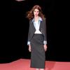 Sancai Women's Faux Two-Piece Cardigan & Skirt Set
