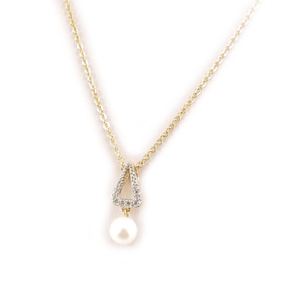 Altesse [L0685] - Ivory 'Pearl Beauty' Gold Plated Necklace
