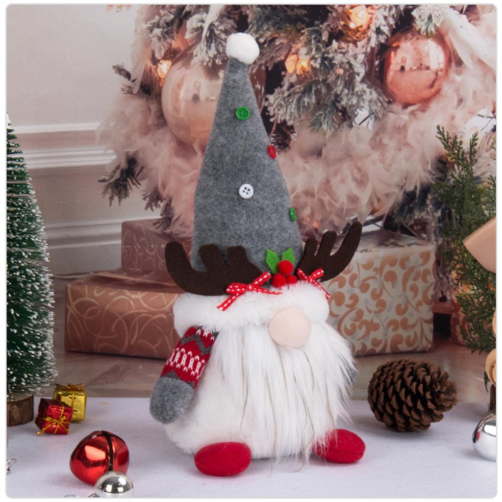 Christmas Gnome Plush Toys Knitted Faceless Doll Handmade Christmas New Year Gifts Festival Atmosphere Decoration Supplies