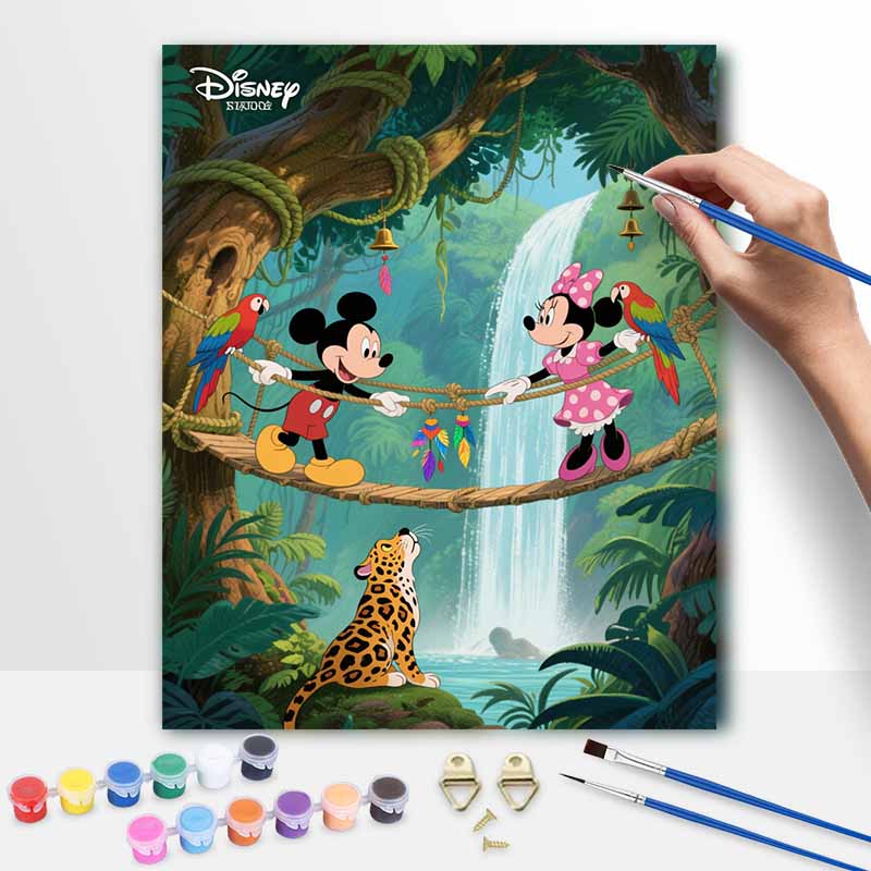 Disney Jungle Adventure Digital Oil Painting Art Painting Handmade Diy Home Decorations