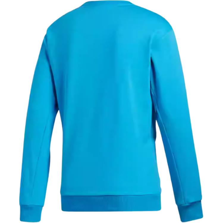 Adidas Logo Floral Print Casual Comfortable Crewneck Sweatshirt Men Sweatshirt Blue GR1285