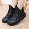 Schneestiefel mit dicker Sohle und Absatz, lässige High-Top-Damenschuhe und kältefeste Baumwollstiefel