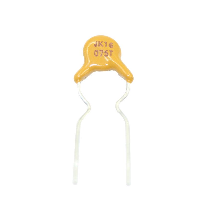 JK16-075T 16V 0.75A PTC Self-Healing Plug-In Fuse In Stock