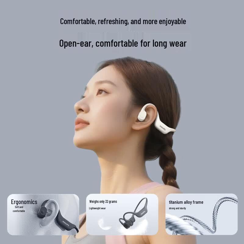 Philips TAA6609C Bone Conduction Wireless Sports Headphones