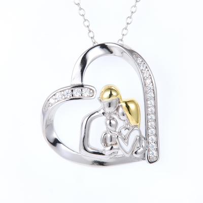 Exquisite Necklace with Pendant, "embrace of Mother and Child" Jewelry, Accessories for Women On Mother's Day