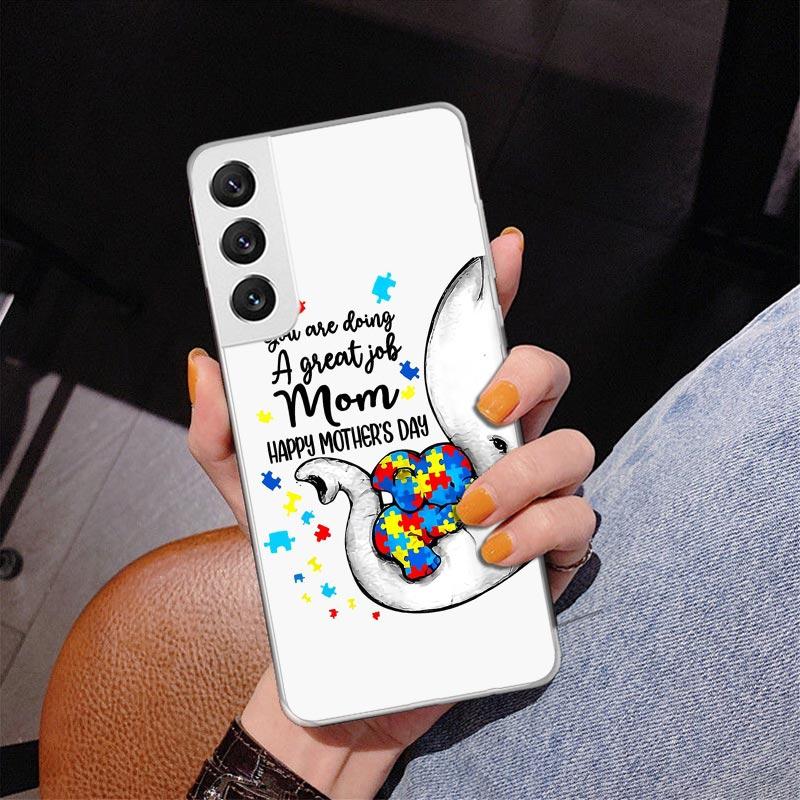 

Autism Support Puzzle Phnoe Case for Samsung Galaxy S26 S25 Edge S23 S24 Ultra S22 Plus S21 S20 FE Unique Cover Soft Coque Galax Samsung S21 FE