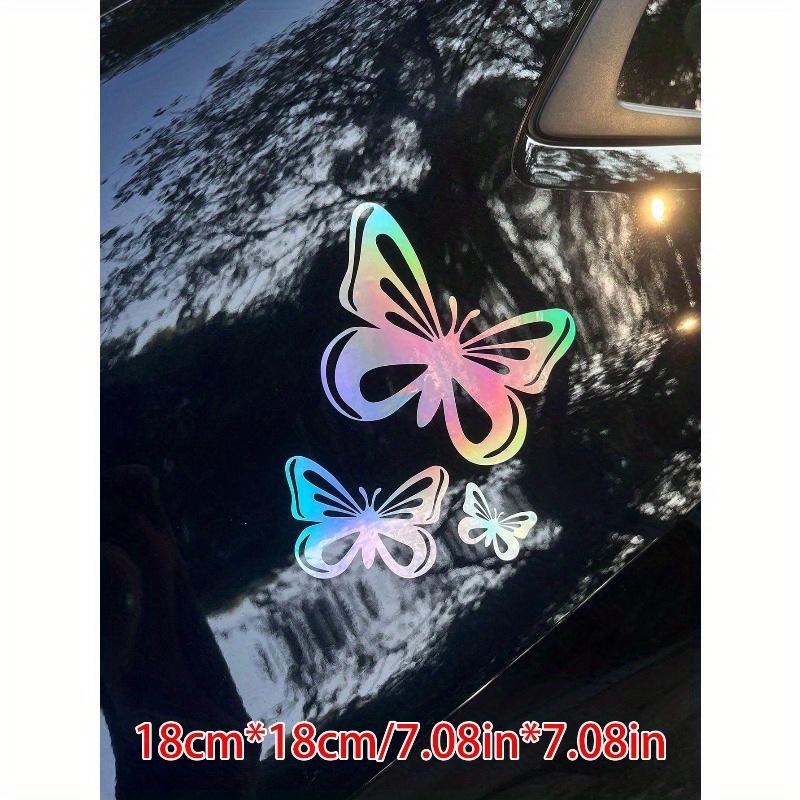 

Наклейка на автомобиль с узором бабочки one-size разноцветный