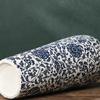 35CM Blue and White Porcelain Vase: Chinese-Style Ceramic Flower Container for Hydroponic Bamboo or Living Room Décor.