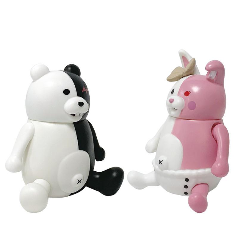 Danganronpa Trigger Happy Havoc Monokuma und Monomi PVC Modell Ornament mit beweglichen Gelenken als Geschenk