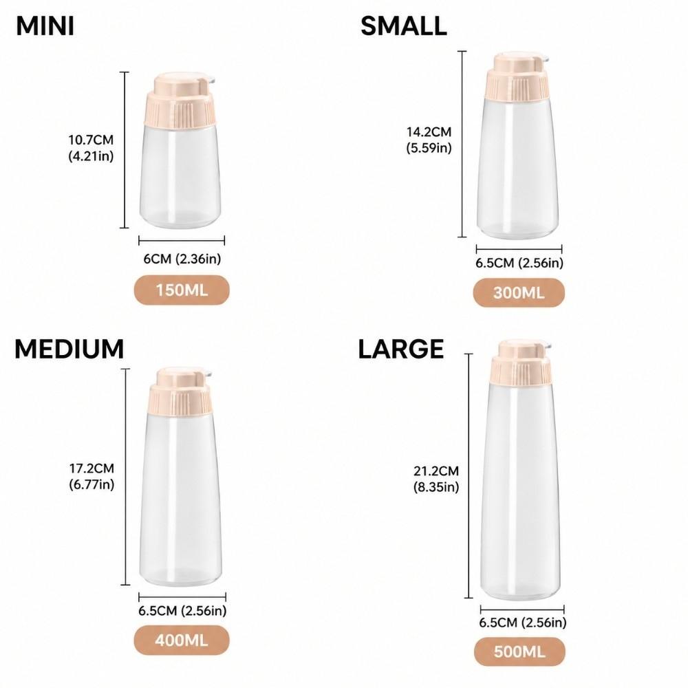 Leakproof Condiment Bottle With Lid Seasoning Bottle Squeeze Sauce Bottle Salad