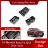 Car Storage Box for Hyundai Santa Fe MX5 2024~2026 Cup Holder Armrest Box Central Console Sundries Organizer Tray Accessories