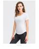 Women's Short Sleeve Mesh Yoga T-Shirt – Breathable, Quick-Dry, High Elastic Fitness Wear