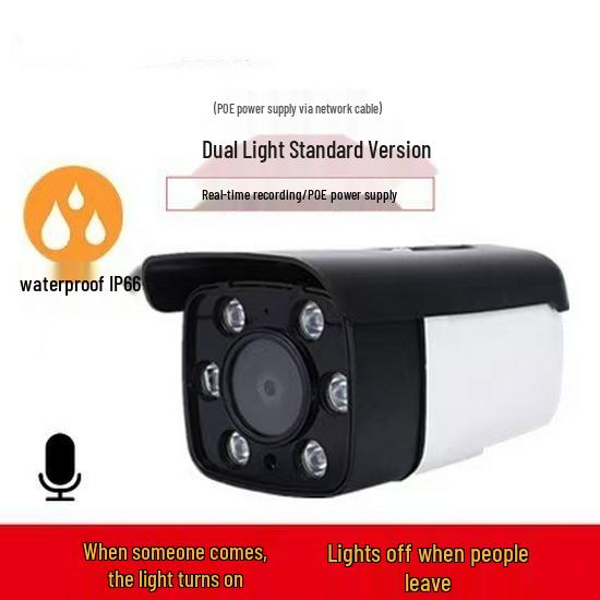 4MP 4-Channel PoE Outdoor Surveillance Camera Kit with Dual Light Night Vision.