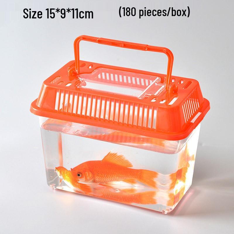 

Прозрачный пластиковый маленький аквариум и бокс для транспортировки питомцев