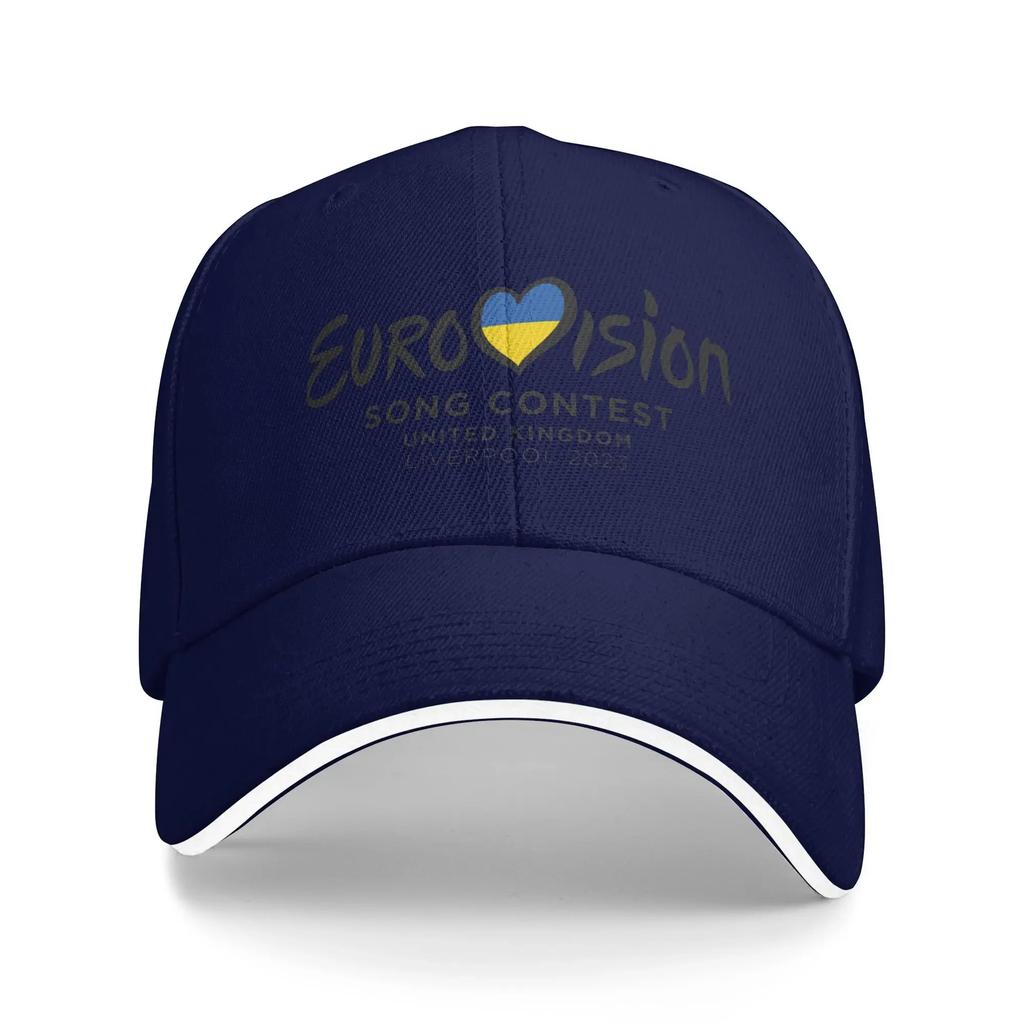 E Song Contest 2023 Logo Baseball Cap  Outdoor Sport Sunscreen Trucker Hat Female Male y2k Cute Snapback Cap