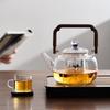 YIHUTEA Glass Teapot with Lifting Handle